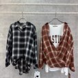 画像1: ●期間限定●ご予約ポイント対象●【7/28 LIVEご紹介アイテム】アレンジチェック/無地シャツ（予約/10） (1)