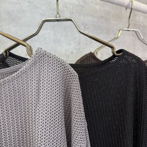 画像3: ●生産枠限り●晩夏〜秋に使える展示会シリーズ●【7/28 LIVEご紹介アイテム】レイヤードメッシュプルオーバー