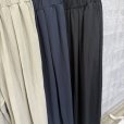 画像2: ●生産枠限り●晩夏〜秋に使える展示会シリーズ●【7/28 LIVEご紹介アイテム】しゃらしゃらタックボリュームパンツ（予約/8） (2)
