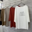 画像3: ●生産枠限り●晩夏〜秋に使える展示会シリーズ●【7/28 LIVEご紹介アイテム】接触冷感◎とろとろバックロゴ八部袖T (3)