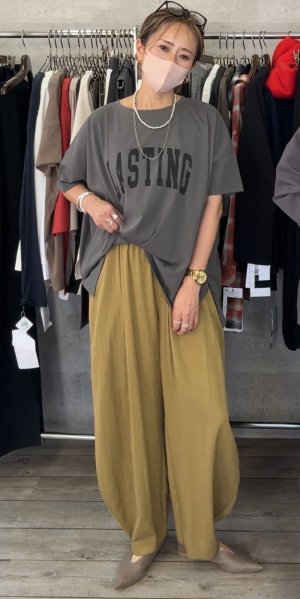 画像4: ●最後の追加生産決定‼︎●生産枠限り●晩夏〜秋に使える展示会シリーズ●【7/28 LIVEご紹介アイテム】しゃらしゃらタックボリュームパンツ（予約/8）