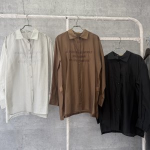 画像1: ●期間限定掲載●数量限定●【8/4 LIVEご紹介アイテム】刺繍ロゴシア―シャツ（ロゴ有りorロゴ無し選択可）（予約/8）