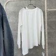 画像1: ●期間限定掲載●ご予約ポイント対象●【8/4 LIVEご紹介アイテム】アシメデザインロングT（予約/10） (1)