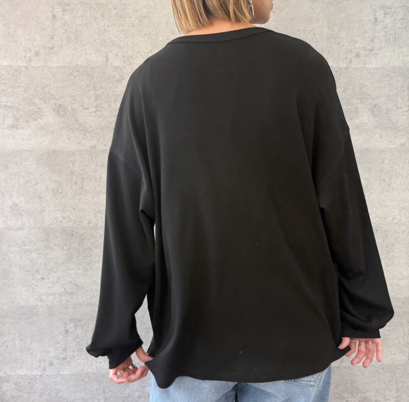 画像4: ●過去1ロンTシリーズ●【10/23 LIVEご紹介アイテム】冬の必須アイテム●伸びーる裏起毛トップス●過去1ロンT●お餅ロンT【ユニセックスOKなトップスタイプ】 (4)