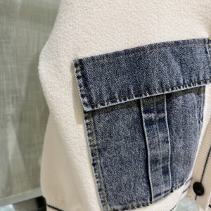 画像2: ●企業努力シリーズ●生産枠限り●ご予約ポイント対象●期間限定掲載●【8/7LIVEご紹介アイテム】デニムポケット肉厚カーディガン（予約/10-11）