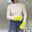 画像3: ●生産枠限り●ご予約ポイント対象●期間限定掲載●【8/7LIVEご紹介アイテム】カラー配色もちもちリブニット（予約/10-11） (3)