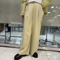 ●SALE●メーカー確認後確保●期間限定掲載●【8/7LIVEご紹介アイテム】カラータックワイドパンツ