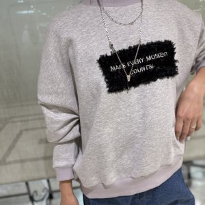 画像1: ●生産枠限り●ご予約ポイント対象●期間限定掲載●【8/7LIVEご紹介アイテム】立体モチーフデザイン裏起毛オーバースエット（予約/10-11）