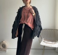 ●ご予約ポイント対象●期間限定掲載●【8/10 LIVEご紹介アイテム】トリコットパイルナロースカート（予約/10）