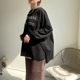 画像2: ●生産枠に限りあり●期間限定掲載●【8/14 LIVEご紹介アイテム】シンプルロゴバックギャザーオーバーロンT (2)