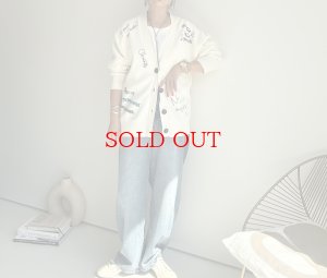 画像14: ●生産枠に限りあり●期間限定掲載●【8/14 LIVEご紹介アイテム】殴り書き刺繍ロゴカーディガン（予約/10）