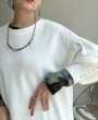 画像10: ●数量限定●【9/3 LIVEご紹介アイテム】ニュアンス柄シリーズシア―トップス (10)