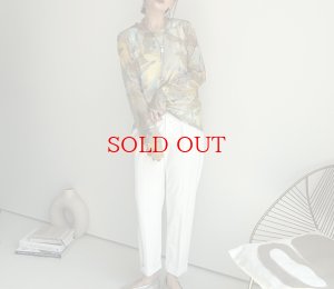 画像12: ●数量限定●【9/3 LIVEご紹介アイテム】ニュアンス柄シリーズシア―トップス