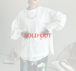 画像11: ●数量限定●【9/3 LIVEご紹介アイテム】ニュアンス柄シリーズシア―トップス