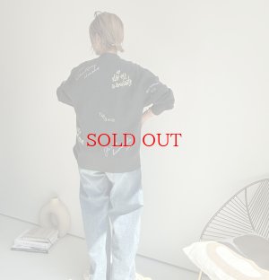 画像4: ●生産枠に限りあり●期間限定掲載●【8/14 LIVEご紹介アイテム】殴り書き刺繍ロゴカーディガン（予約/10）