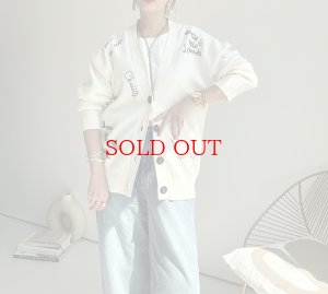 画像12: ●生産枠に限りあり●期間限定掲載●【8/14 LIVEご紹介アイテム】殴り書き刺繍ロゴカーディガン（予約/10）