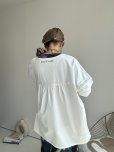 画像7: ●生産枠に限りあり●期間限定掲載●【8/14 LIVEご紹介アイテム】シンプルロゴバックギャザーオーバーロンT