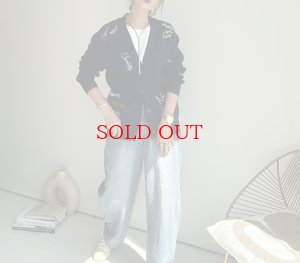 画像9: ●生産枠に限りあり●期間限定掲載●【8/14 LIVEご紹介アイテム】殴り書き刺繍ロゴカーディガン（予約/10）