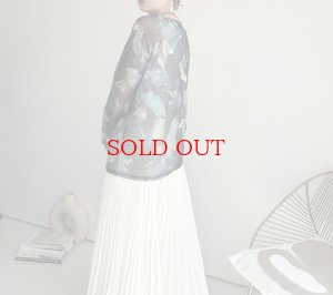 画像4: ●数量限定●【9/3 LIVEご紹介アイテム】ニュアンス柄シリーズシア―トップス