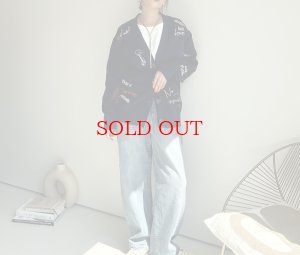 画像10: ●生産枠に限りあり●期間限定掲載●【8/14 LIVEご紹介アイテム】殴り書き刺繍ロゴカーディガン（予約/10）