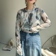 画像19: ●生産枠に限りあり●期間限定掲載●【8/14 LIVEご紹介アイテム】ニュアンス柄シリーズシア―トップス