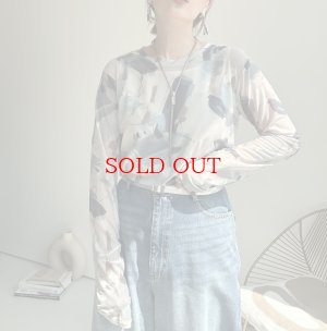 画像19: ●数量限定●【9/3 LIVEご紹介アイテム】ニュアンス柄シリーズシア―トップス