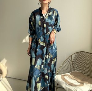 画像2: ●生産枠に限りあり●期間限定掲載●【8/14 LIVEご紹介アイテム】ニュアンス柄シリーズ●ワンピース