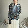 画像5: ●数量限定●【9/3 LIVEご紹介アイテム】ニュアンス柄シリーズシア―トップス (5)