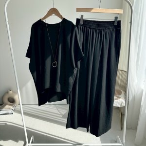 画像5: ●晩夏-秋に使える大人のセットアップ●【8/23 LIVEアイテム】ストレッチジョーゼットボックストップス（セットアップ可能）パンツ別売