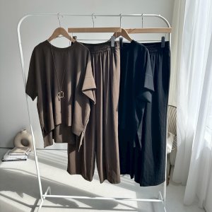 画像4: ●晩夏-秋に使える大人のセットアップ●【8/23 LIVEアイテム】ストレッチジョーゼットボックストップス（セットアップ可能）パンツ別売