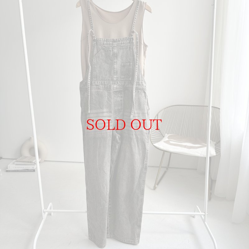 画像1: ●SALE●低身長さんも高身長さんもOK!!丈調整可能【6/25 LIVEアイテム】大人華奢紐デニムサロペ (1)