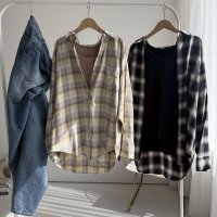 ●コーデのワンポイントに【8/27 LIVEアイテム】大人っぽいニュアンスカラーチェックシャツ