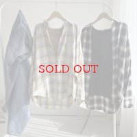 ●コーデのワンポイントに【8/27 LIVEアイテム】大人っぽいニュアンスカラーチェックシャツ