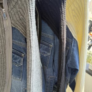画像5: ●ご予約ポイント対象●期間限定掲載●【8/29 LIVEご紹介アイテム】デニムドッキングデザインニット（予約/10）