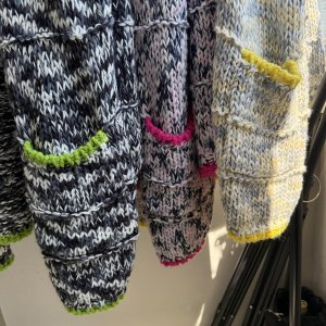 画像4: ●ご予約ポイント対象●期間限定掲載●【8/29 LIVEご紹介アイテム】配色ニットカーディガン（予約/10）