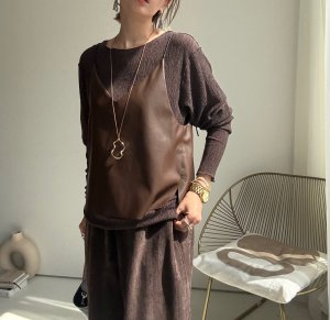 画像5: ●大人の秋コーデに【9/3 LIVEアイテム】ストレッチドルマントップス