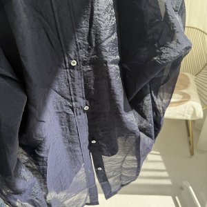 画像3: ●バックスリットが素敵【9/3 LIVEアイテム】バックスリットシアーBIGシャツ