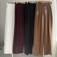 ●メーカー在庫限り●期間限定掲載●【9/6 LIVEアイテム】フリーサイズ◎タックワイドパンツ（メーカー確認後取り寄せ）