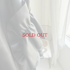 画像3: ●【9/6 LIVEアイテム】タックフリル袖デザインレザートップス