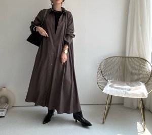 画像3: ●在庫限り●落ち感のあるとろみ素材【9/9 LIVEご紹介アイテム】とろみシャツワンピ