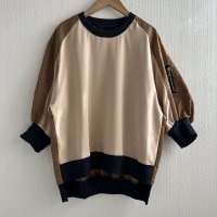 ●3連休限定SALE●【LIVEご紹介アイテム】MA-1ドッキングプルオーバー