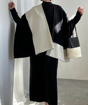 画像1: ●3連休限定SALE●【LIVEご紹介アイテム】ストール付ニットワンピ