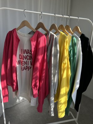 画像2: ●3連休限定SALE●【LIVEご紹介アイテム】前後2WAYスエットライクニットカーデ