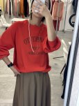 画像1: ●期間限定●ご予約5倍ポイント●【9/19 LIVEご紹介アイテム】スエットライクロゴニットソープルオーバー＜予約/11＞ (1)