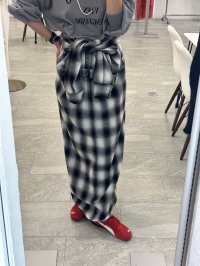 ●期間限定●ご予約5倍ポイント●【9/19 LIVEご紹介アイテム】2WAYチェックワンピース（スカートにアレンジ可能）＜予約/11＞