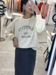 画像4: ●期間限定●ご予約5倍ポイント●【9/19 LIVEご紹介アイテム】スエットライクロゴニットソープルオーバー＜予約/11＞