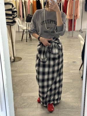 画像2: ●期間限定●ご予約5倍ポイント●【9/19 LIVEご紹介アイテム】2WAYチェックワンピース（スカートにアレンジ可能）＜予約/11＞