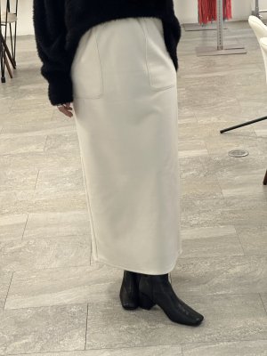 画像2: ●期間限定●ご予約5倍ポイント●【9/19 LIVEご紹介アイテム】裏起毛美ラインナロースカート＜予約/11＞