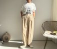 画像1: ●シルエットが可愛い【9/23 LIVEご紹介アイテム】ボリュームタックパンツ (1)