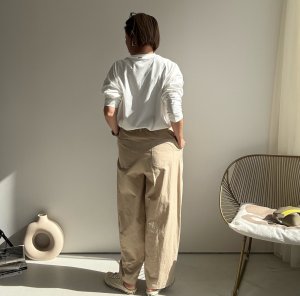 画像4: ●シルエットが可愛い【9/23 LIVEご紹介アイテム】ボリュームタックパンツ
